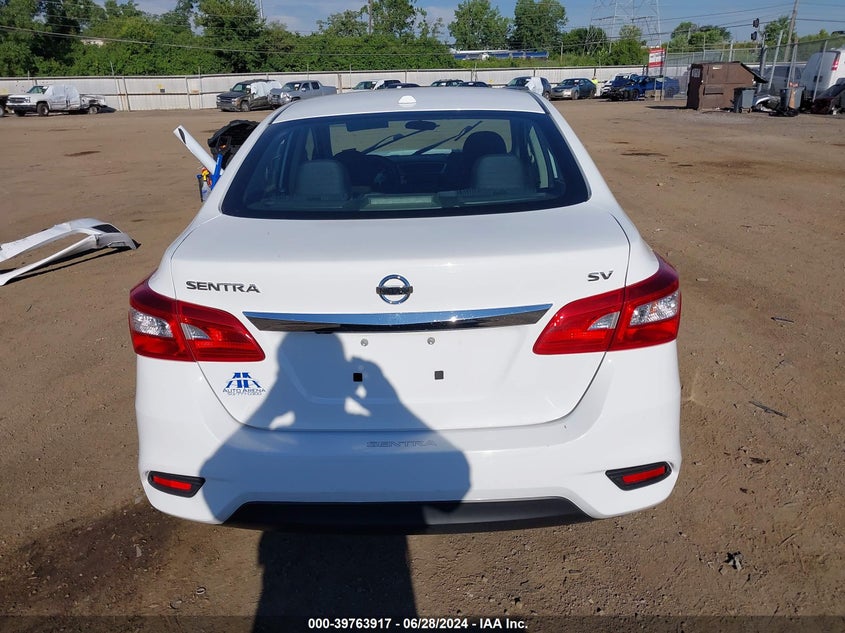 2018 Nissan Sentra Sv VIN: 3N1AB7AP2JY295373 Lot: 39763917