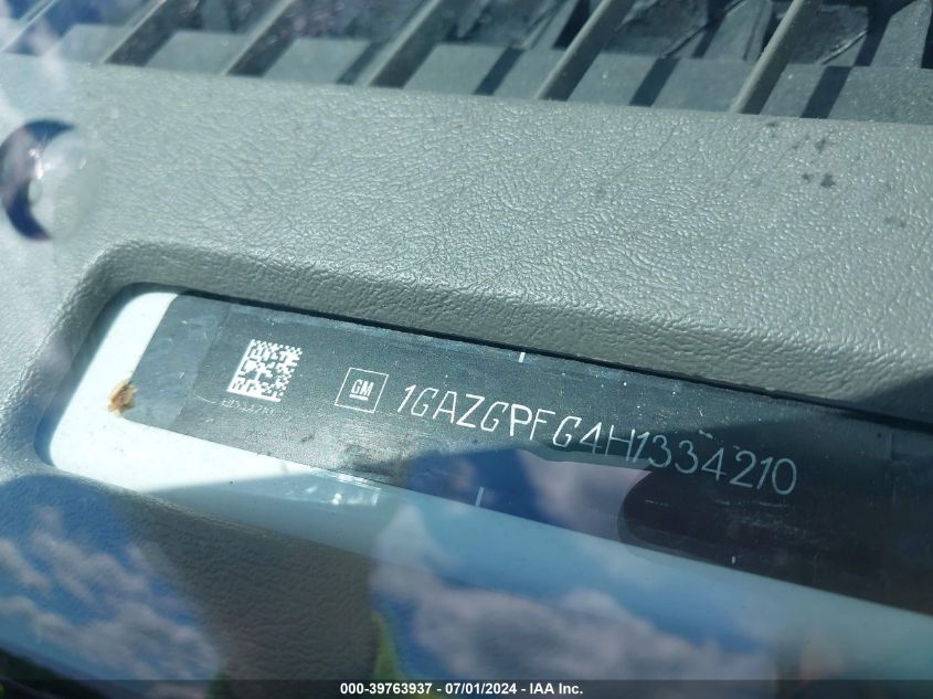 2017 Chevrolet Express 3500 Lt VIN: 1GAZGPFG4H1334210 Lot: 39763937