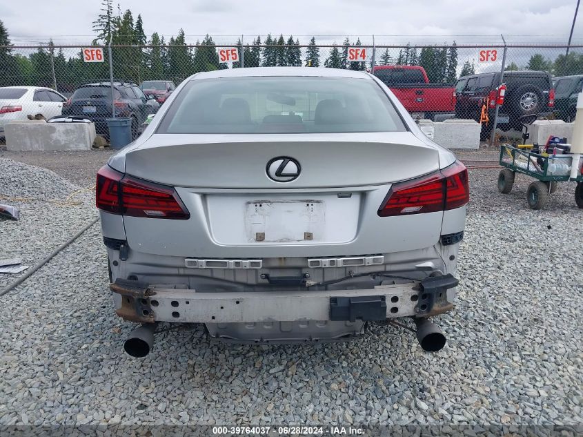 2006 Lexus Is 250 VIN: JTHBK262865018926 Lot: 39764037