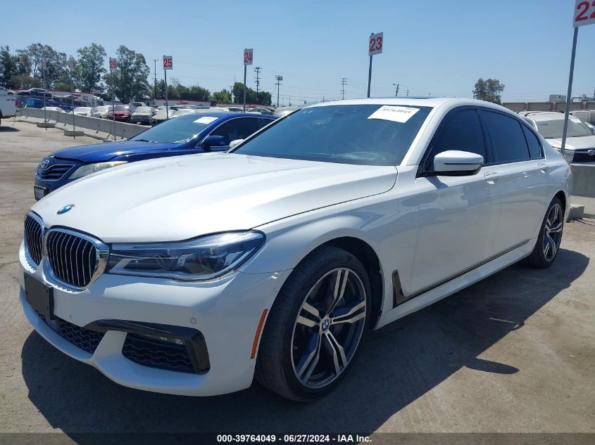 2019 BMW 750I VIN: WBA7F0C5XKGM25771 Lot: 39764049