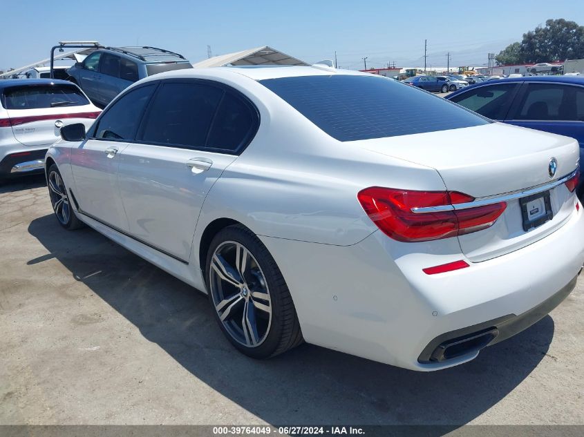 2019 BMW 750I VIN: WBA7F0C5XKGM25771 Lot: 39764049