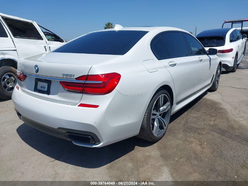 2019 BMW 750I VIN: WBA7F0C5XKGM25771 Lot: 39764049