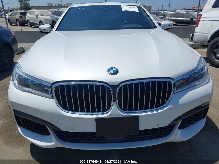 2019 BMW 750I VIN: WBA7F0C5XKGM25771 Lot: 39764049