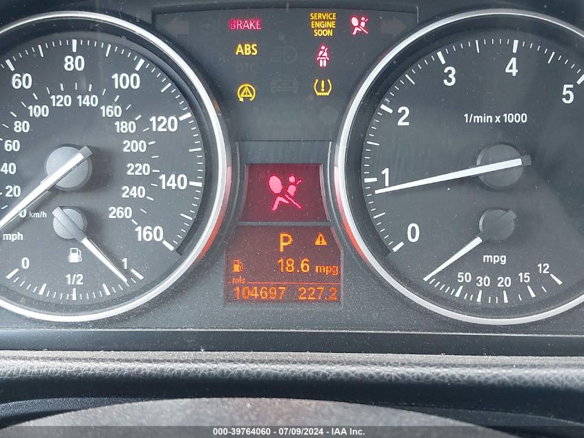 2011 BMW 328 Xi VIN: WBAPK7C57BA819932 Lot: 39764060