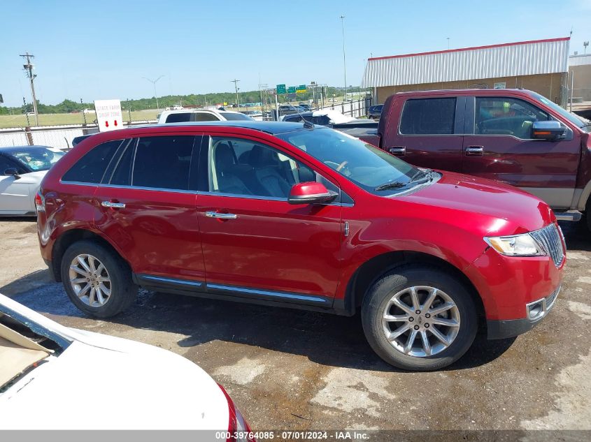 2013 Lincoln Mkx VIN: 2LMDJ6JKXDBL13109 Lot: 39764085