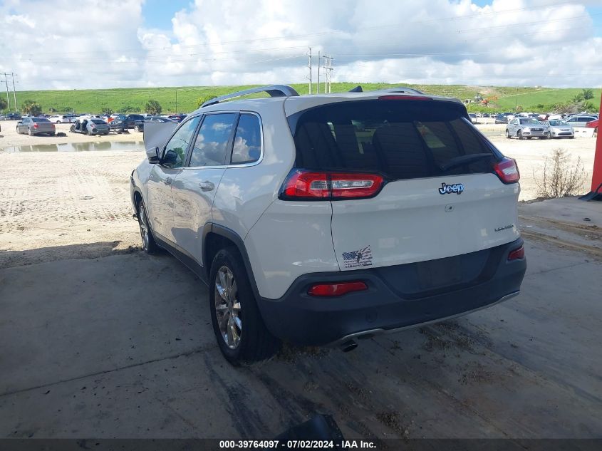 2016 Jeep Cherokee Limited VIN: 1C4PJLDB8GW256905 Lot: 39764097