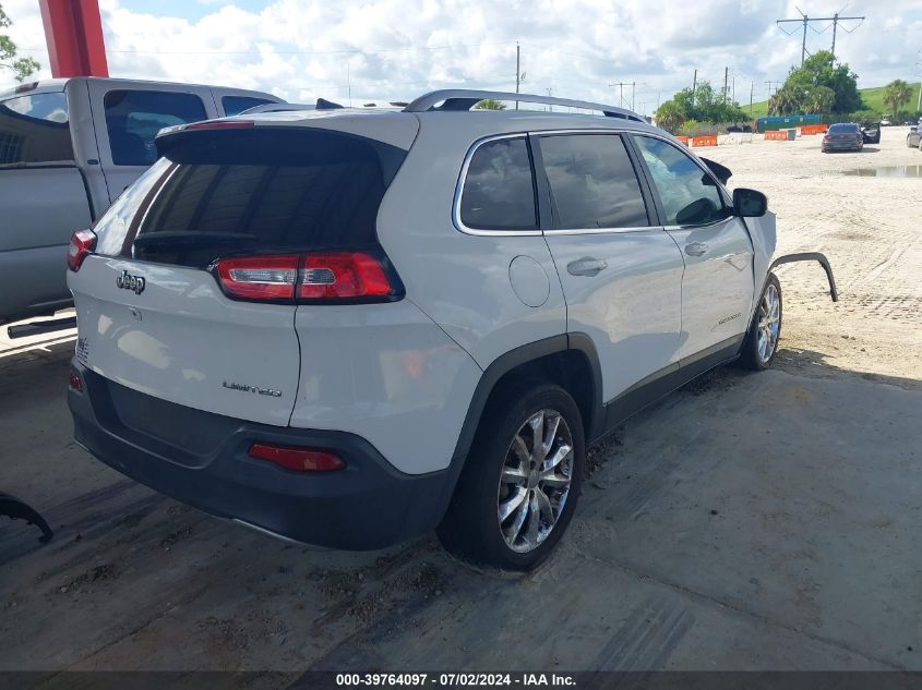 2016 Jeep Cherokee Limited VIN: 1C4PJLDB8GW256905 Lot: 39764097