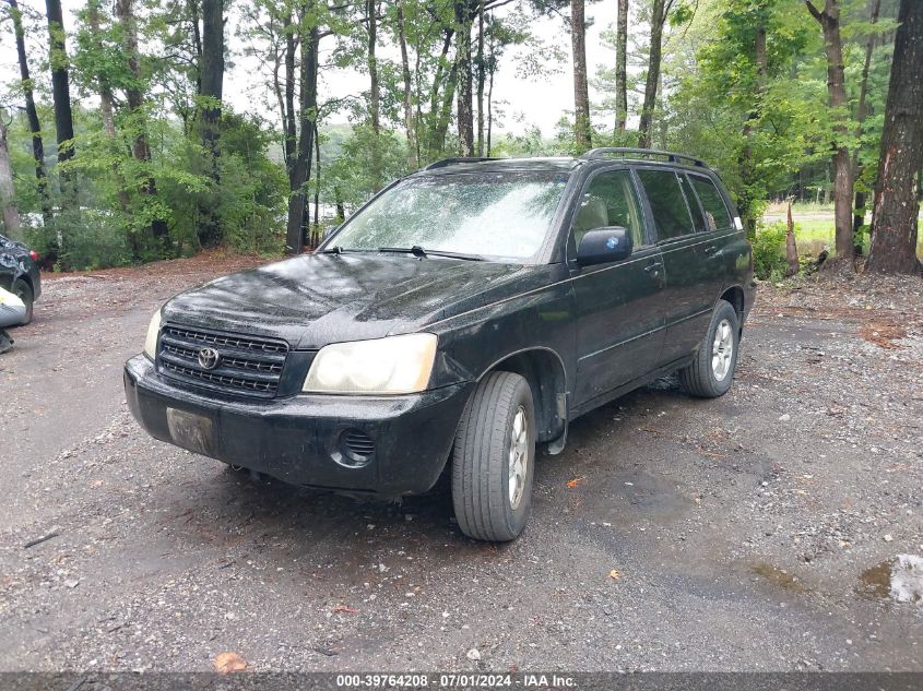 2002 Toyota Highlander V6 VIN: JTEHS21A020058368 Lot: 39764208