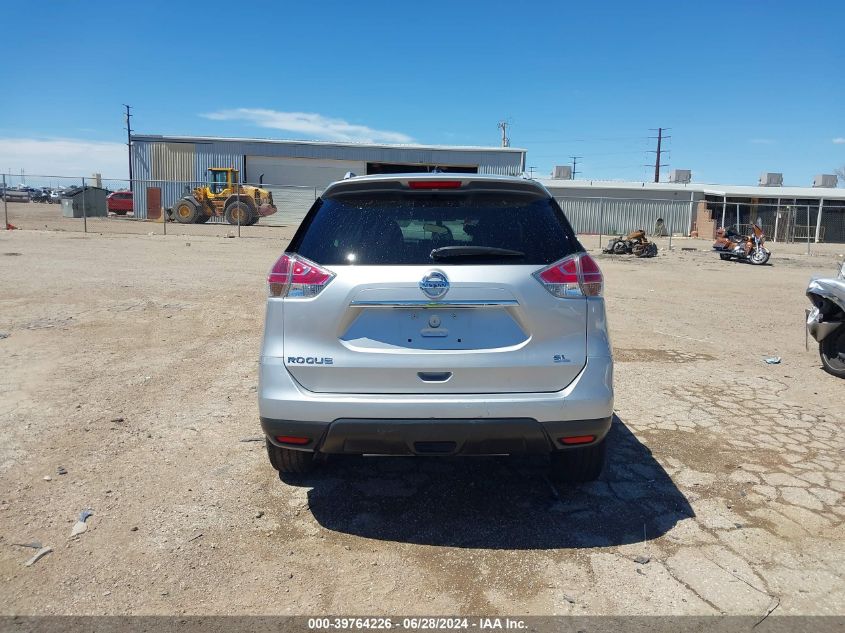 2016 Nissan Rogue Sl VIN: 5N1AT2MT5GC730017 Lot: 39764226