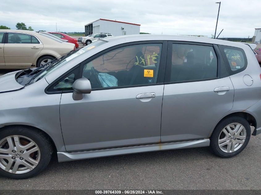 2008 Honda Fit Sport VIN: JHMGD386X8S064316 Lot: 39764309