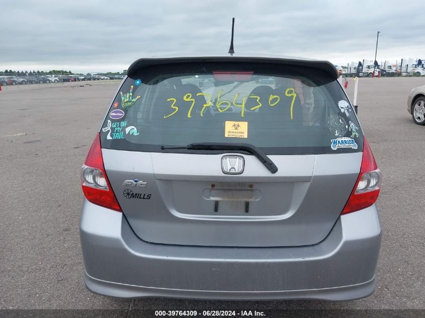 2008 Honda Fit Sport VIN: JHMGD386X8S064316 Lot: 39764309