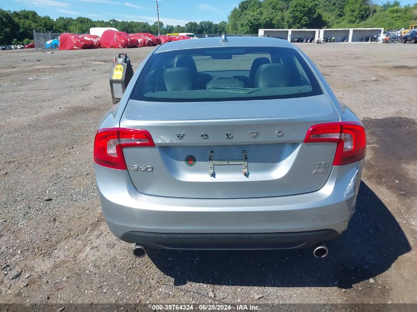 2013 Volvo S60 T5/T5 Platinum/T5 Premier/T5 Premier Plus VIN: YV1612FH0D2205029 Lot: 39764324