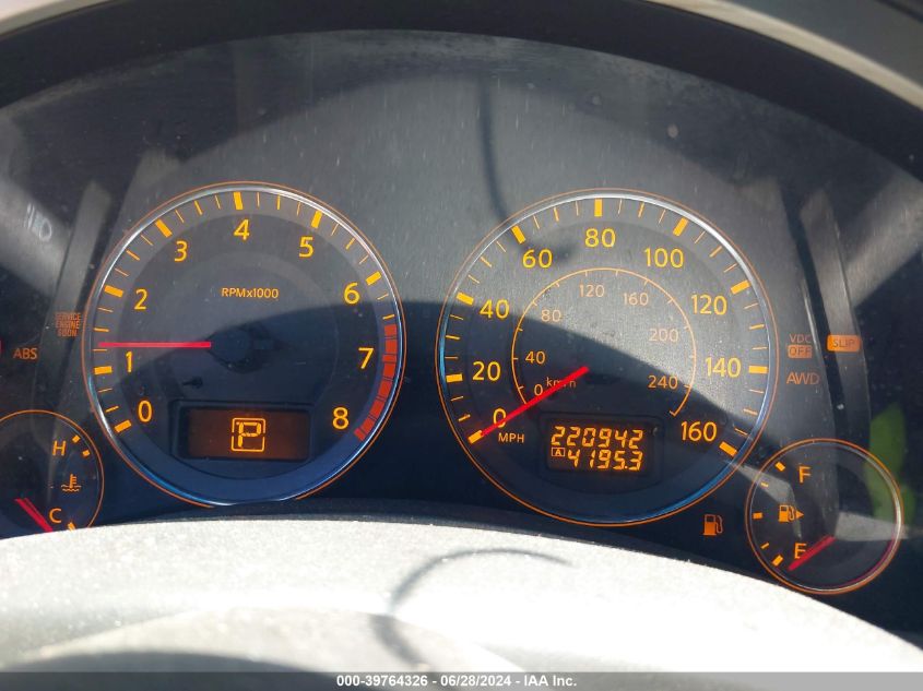 2007 Infiniti Fx35 VIN: JNRAS08W47X208505 Lot: 39764326