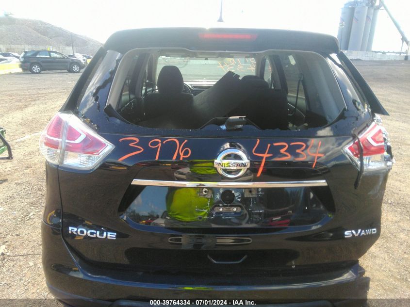 2016 Nissan Rogue Sv VIN: KNMAT2MV0GP621091 Lot: 39764334