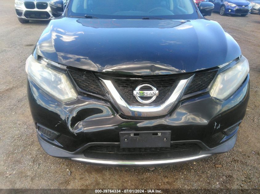 2016 Nissan Rogue Sv VIN: KNMAT2MV0GP621091 Lot: 39764334