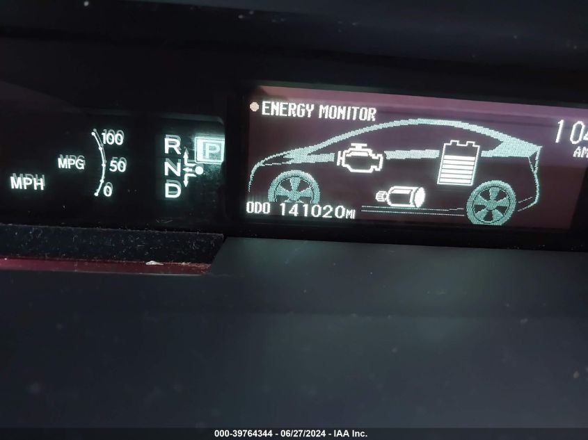 2011 Toyota Prius Two VIN: JTDKN3DU1B5247283 Lot: 39764344