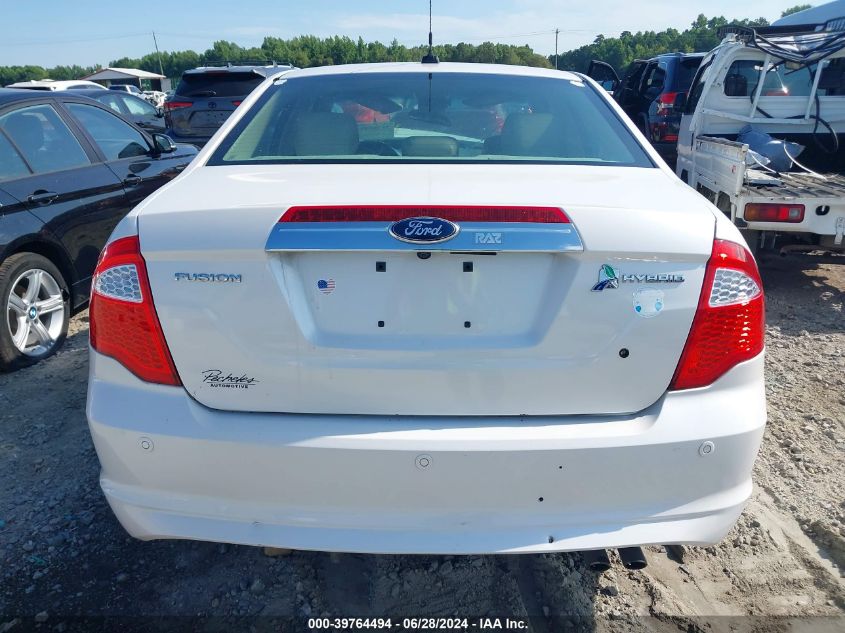 2011 Ford Fusion Hybrid Hybrid VIN: 3FADP0L35BR333211 Lot: 39764494