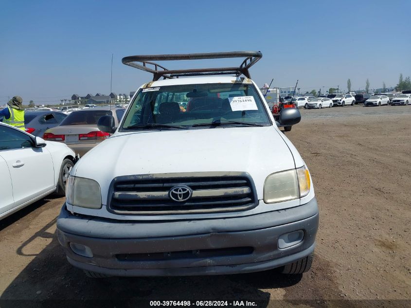 2000 Toyota Tundra VIN: 5TBJN3219YS091607 Lot: 39764498