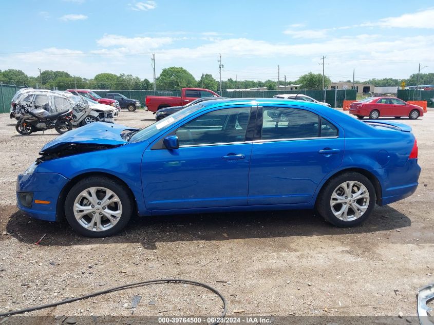 2012 Ford Fusion Se VIN: 3FAHP0HA4CR396231 Lot: 39764500