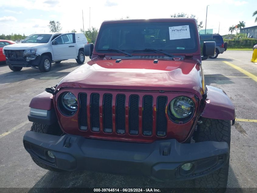 2021 Jeep Wrangler Unlimited Sahara Altitude 4X4 VIN: 1C4HJXEG4MW864101 Lot: 39764514