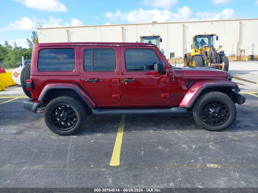 2021 Jeep Wrangler Unlimited Sahara Altitude 4X4 VIN: 1C4HJXEG4MW864101 Lot: 39764514