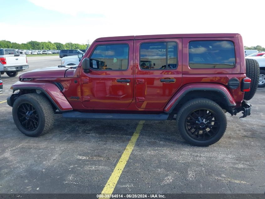 2021 Jeep Wrangler Unlimited Sahara Altitude 4X4 VIN: 1C4HJXEG4MW864101 Lot: 39764514