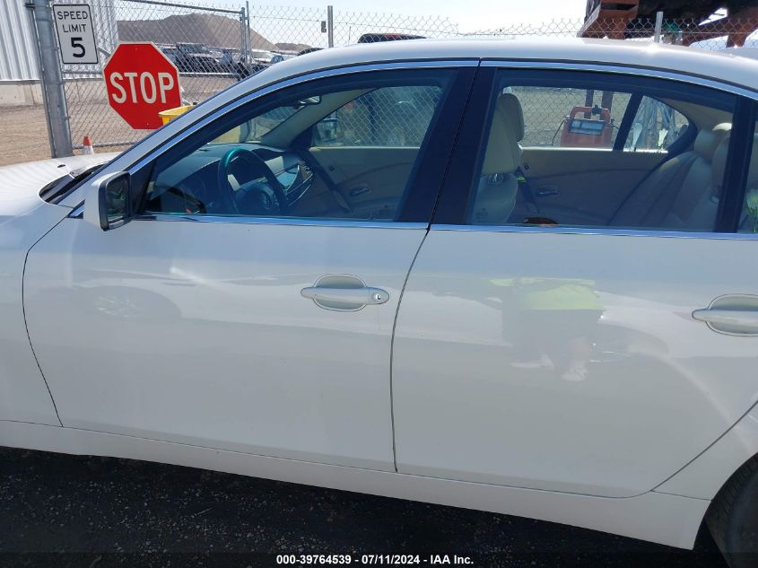 2006 BMW 530I VIN: WBANE735X6CM40643 Lot: 39764539