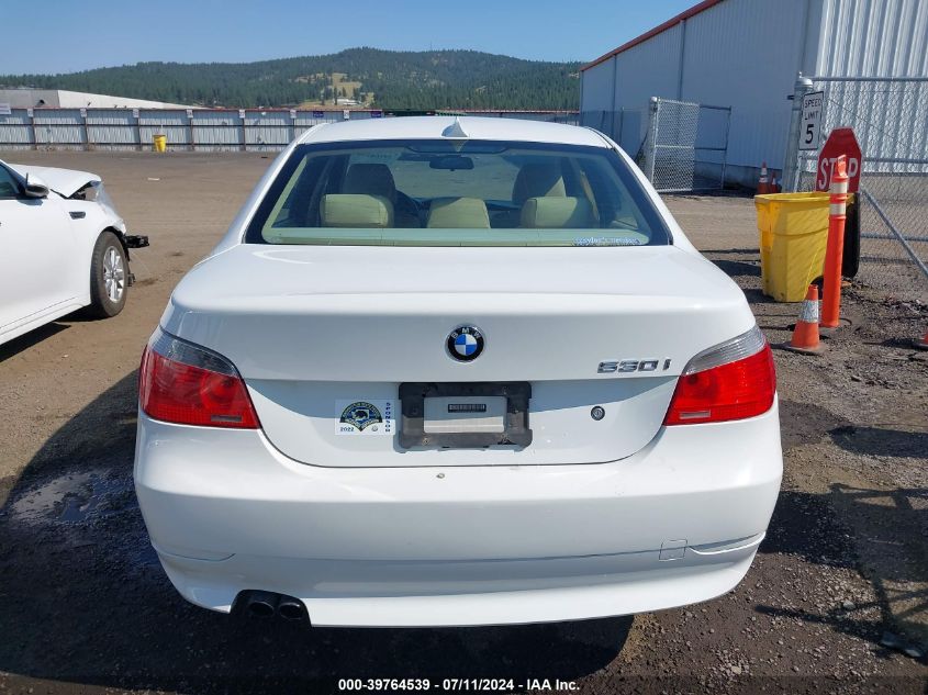 2006 BMW 530I VIN: WBANE735X6CM40643 Lot: 39764539