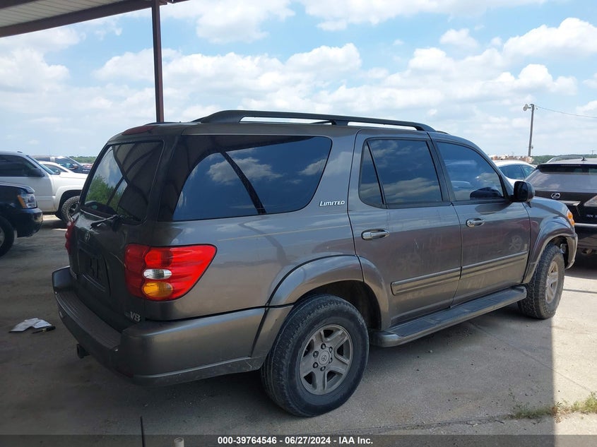 2003 Toyota Sequoia Limited V8 VIN: 5TDZT38A83S158939 Lot: 39764546