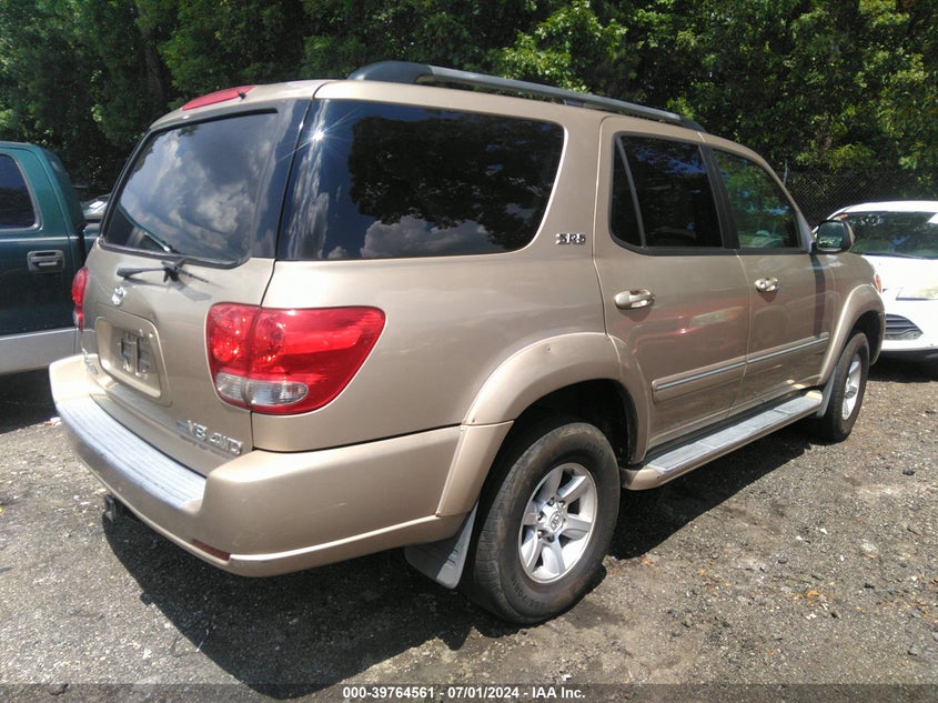 2005 Toyota Sequoia Sr5 V8 VIN: 5TDBT44A85S256921 Lot: 39764561