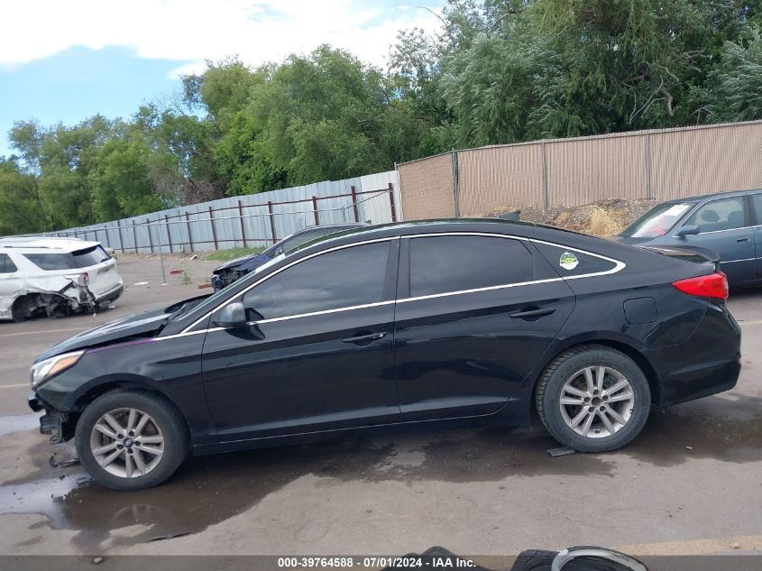 2016 Hyundai Sonata Se VIN: 5NPE24AF4GH274423 Lot: 39764588