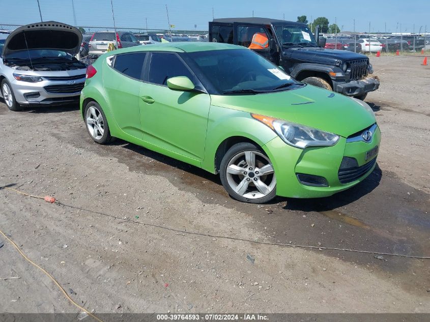 2012 Hyundai Veloster Base W/Black VIN: KMHTC6AD8CU021082 Lot: 39764593