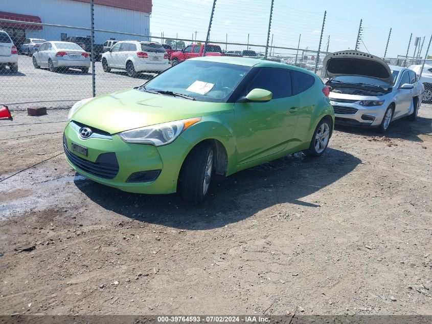 2012 Hyundai Veloster Base W/Black VIN: KMHTC6AD8CU021082 Lot: 39764593