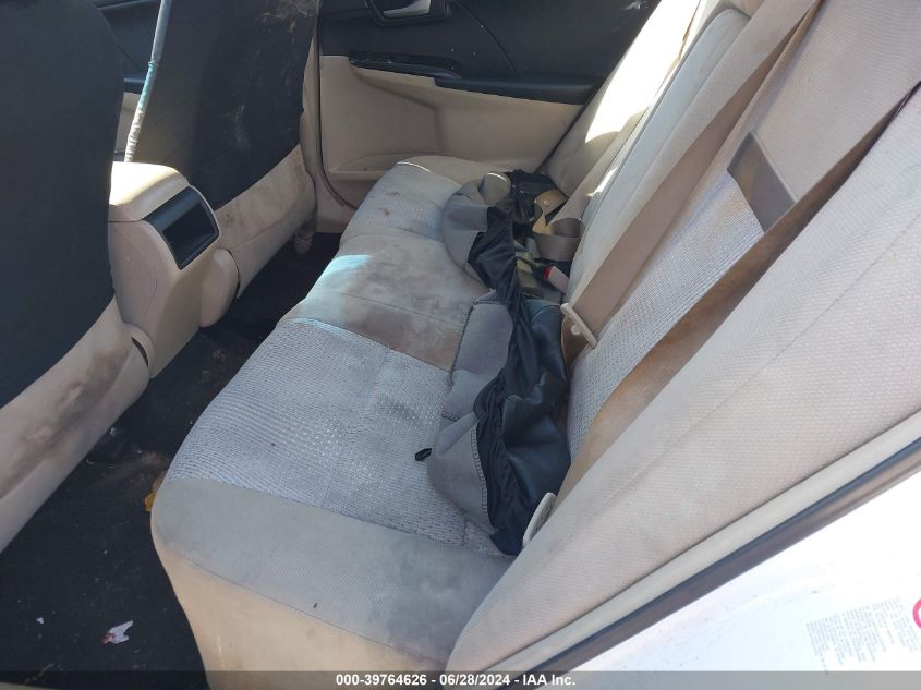 2012 Toyota Camry Le VIN: 4T1BF1FKXCU123125 Lot: 39764626