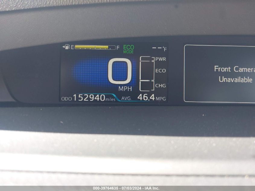 2020 Toyota Prius L Eco VIN: JTDKARFU8L3112729 Lot: 39764635