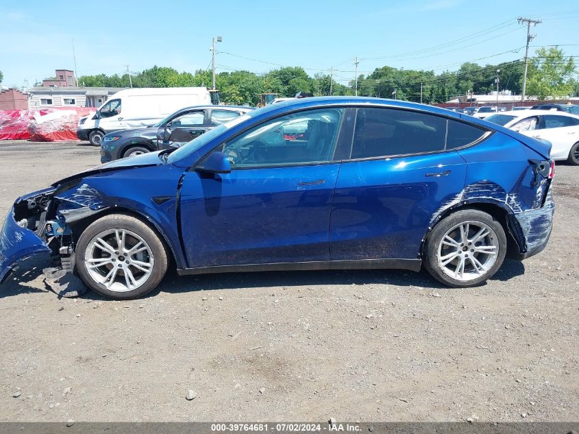 2021 Tesla Model Y Long Range Dual Motor All-Wheel Drive VIN: 5YJYGDEE8MF105080 Lot: 39764681