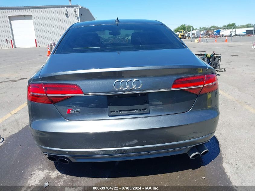 2015 Audi S8 4.0T VIN: WAUK2AFD1FN000861 Lot: 39764722