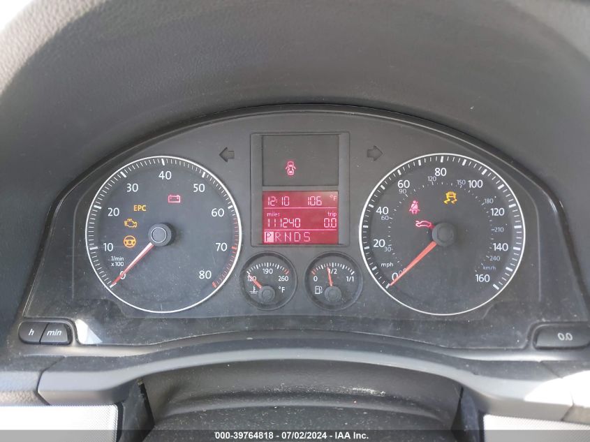 2009 Volkswagen Jetta S VIN: 3VWJZ71K89M058111 Lot: 39764818