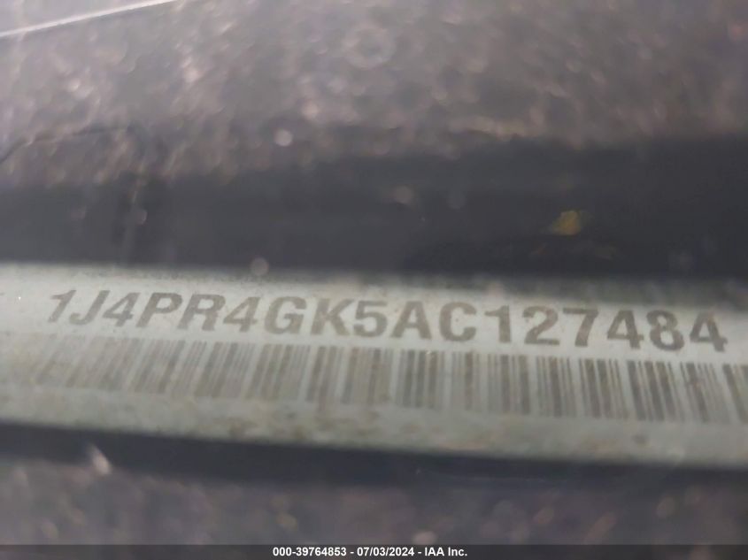 2010 Jeep Grand Cherokee Laredo VIN: 1J4PR4GK5AC127484 Lot: 39764853