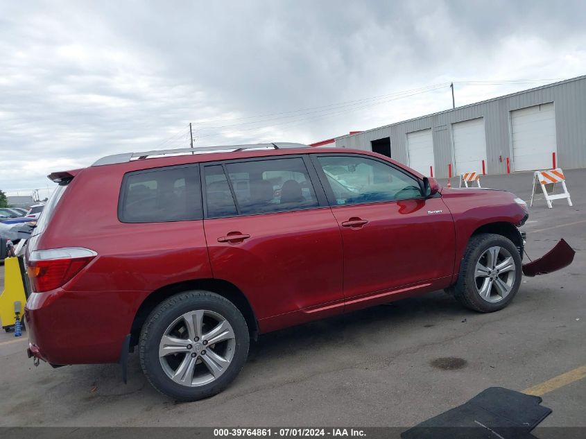 2009 Toyota Highlander Sport VIN: JTEES43AX92136127 Lot: 39764861