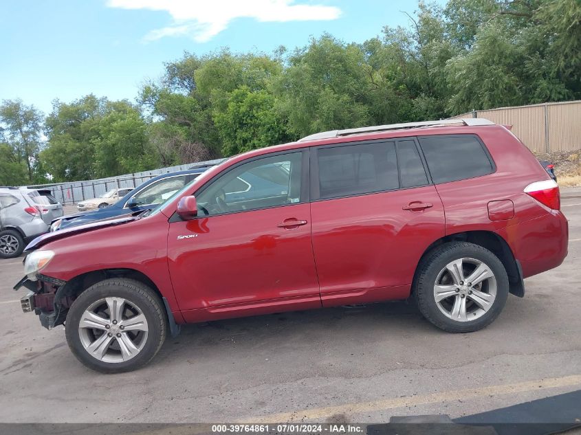 2009 Toyota Highlander Sport VIN: JTEES43AX92136127 Lot: 39764861