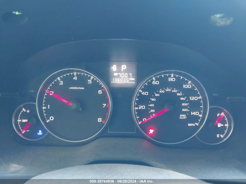 2013 Subaru Outback 2.5I Premium VIN: 4S4BRBCC4D3323032 Lot: 39764936