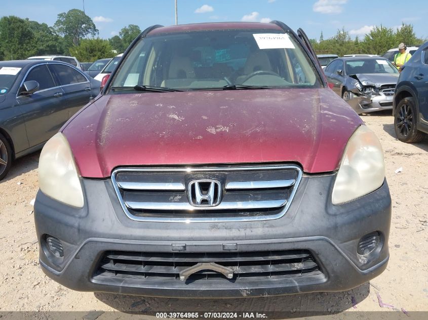 2005 Honda Cr-V Ex VIN: SHSRD788X5U314920 Lot: 39764965
