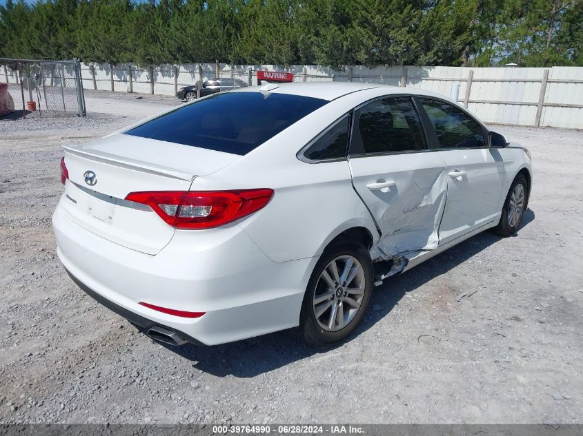 2017 Hyundai Sonata Se VIN: 5NPE24AF0HH594517 Lot: 39764990