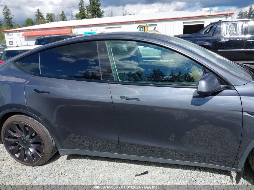 2021 Tesla Model Y Performance Dual Motor All-Wheel Drive VIN: 5YJYGDEF8MF251410 Lot: 39765009