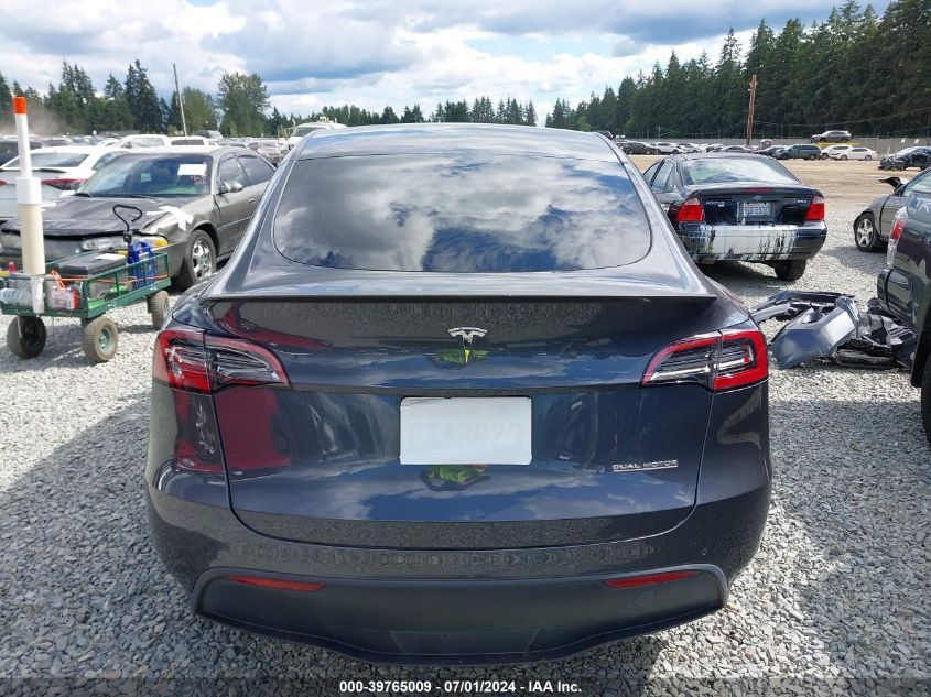 2021 Tesla Model Y Performance Dual Motor All-Wheel Drive VIN: 5YJYGDEF8MF251410 Lot: 39765009