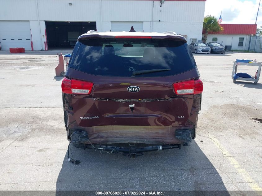 2016 Kia Sedona Lx VIN: KNDMB5C17G6161210 Lot: 39765025