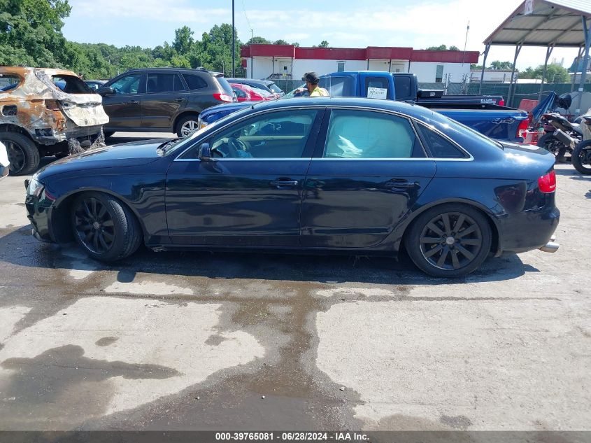 2010 Audi A4 2.0T Premium VIN: WAUFFAFL0AA046923 Lot: 39765081