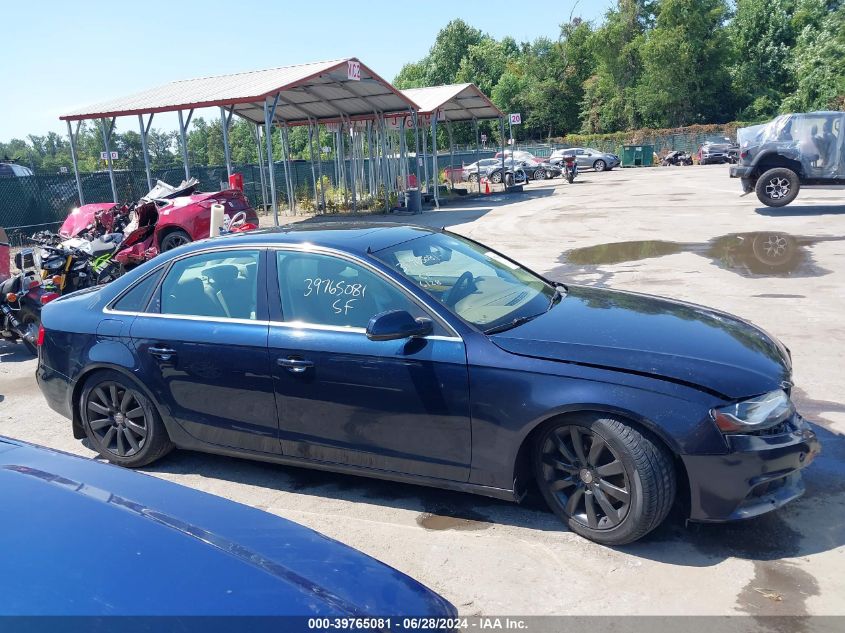 2010 Audi A4 2.0T Premium VIN: WAUFFAFL0AA046923 Lot: 39765081