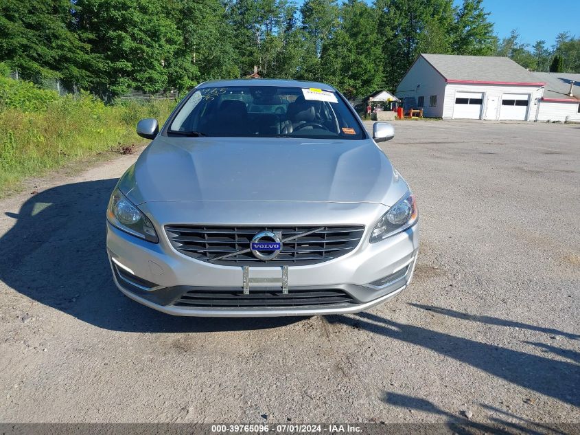 2014 Volvo S60 T5/T5 Platinum/T5 Premier/T5 Premier Plus VIN: YV1612FHXE1284409 Lot: 39765096